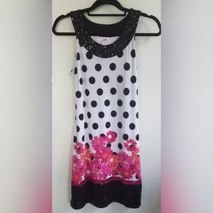 Justice White With Black Polka Dots Dress